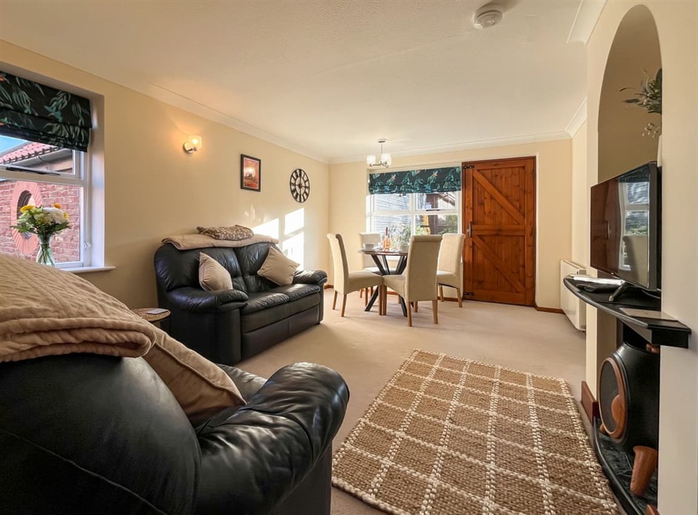 Living area at Willow Cottage in Whitby, North Yorkshire