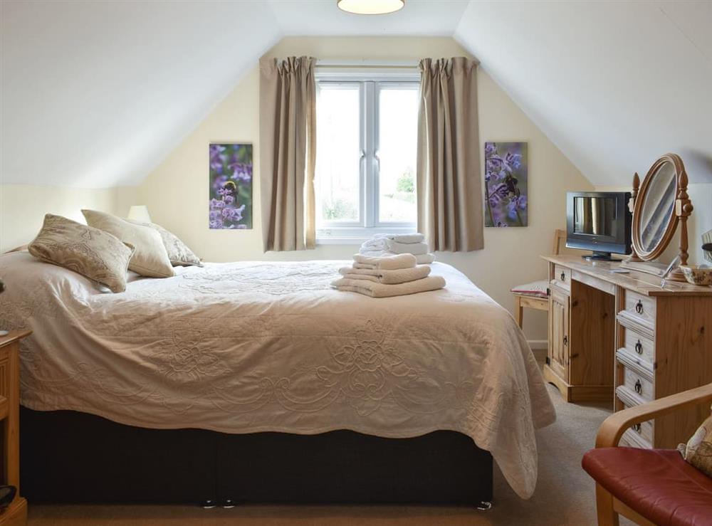 Double bedroom at Willow Farm Cottage in Wincanton, Somerset