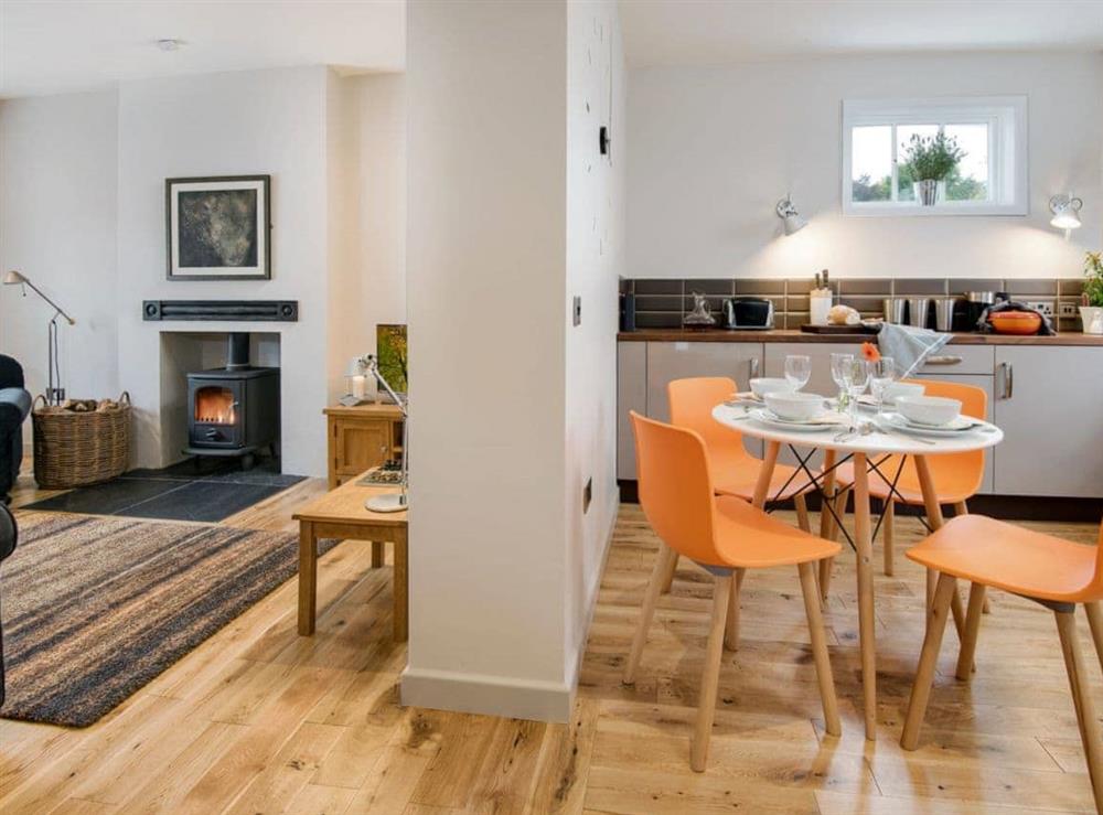 Open space between living room and kitchen at Willow in Gatehouse of Fleet, Kirkcudbrightshire