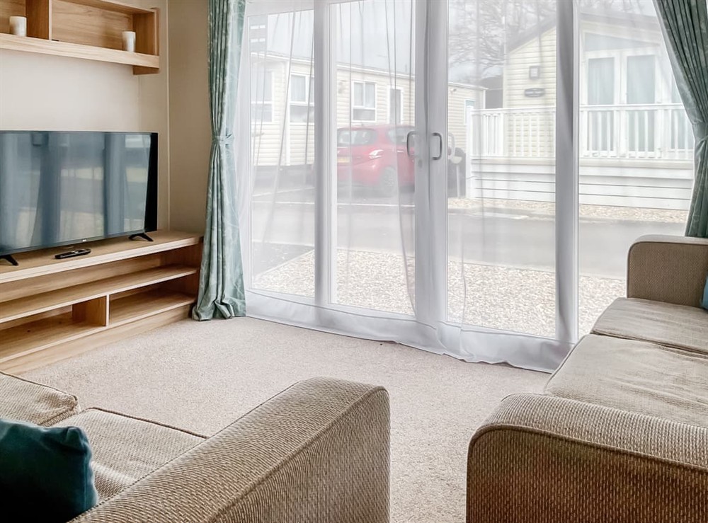 Open plan living space at Willow Haven House in Sandown, Isle of Wight