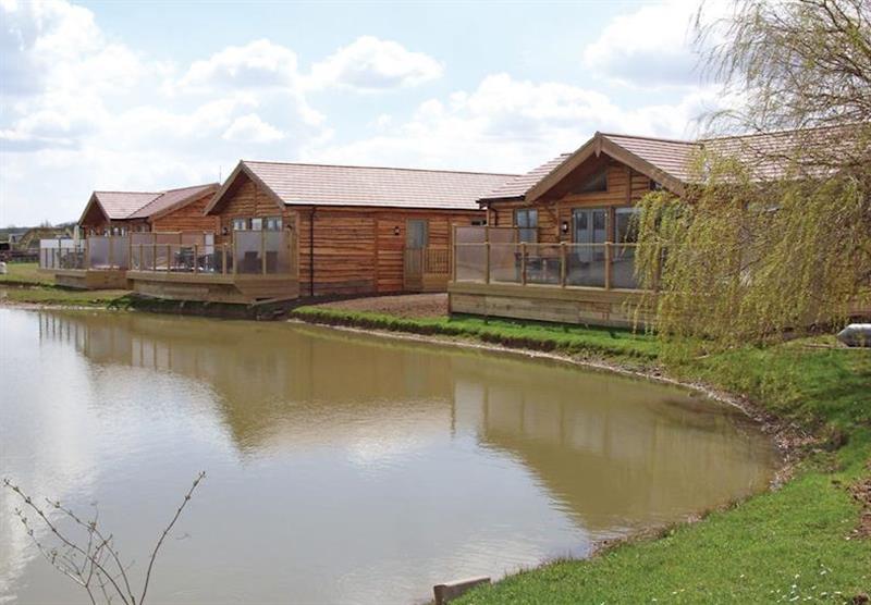 Lakeside setting at Willow Lakes Lodges in Lincolnshire, East of England