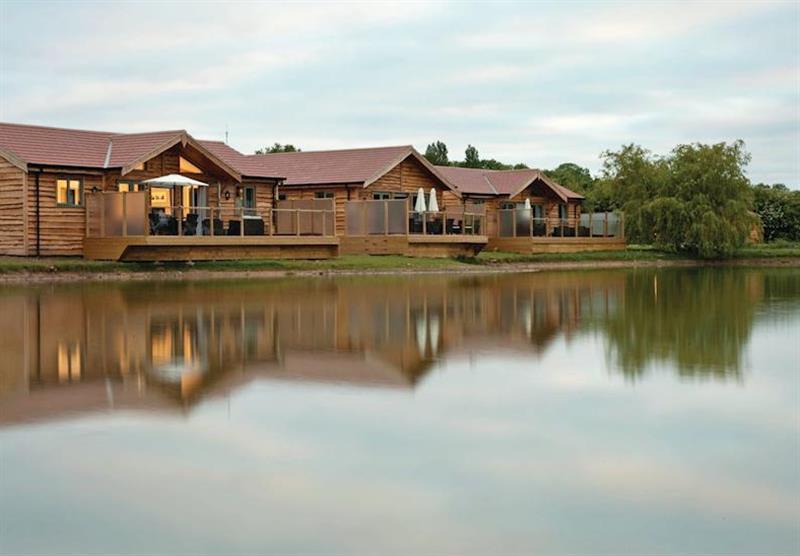 The lodge setting at Willow Lakes Lodges in Lincolnshire, East of England
