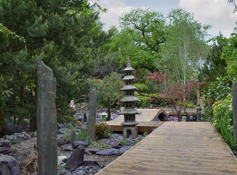 Beautiful Japanese-inspired garden at Willow Lodge in Bubwith, near Selby, North Yorkshire