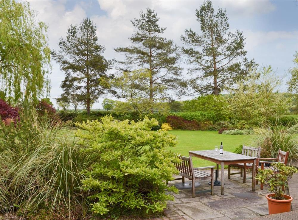 Garden at Willow Lodge in Bubwith, near Selby, North Yorkshire
