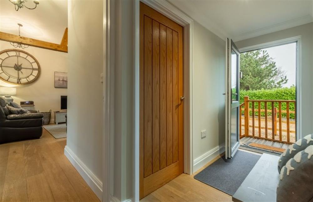 Ground floor: Entrance hallway through to open-plan living area at Willow Lodge, Holme-next-the-Sea near Hunstanton