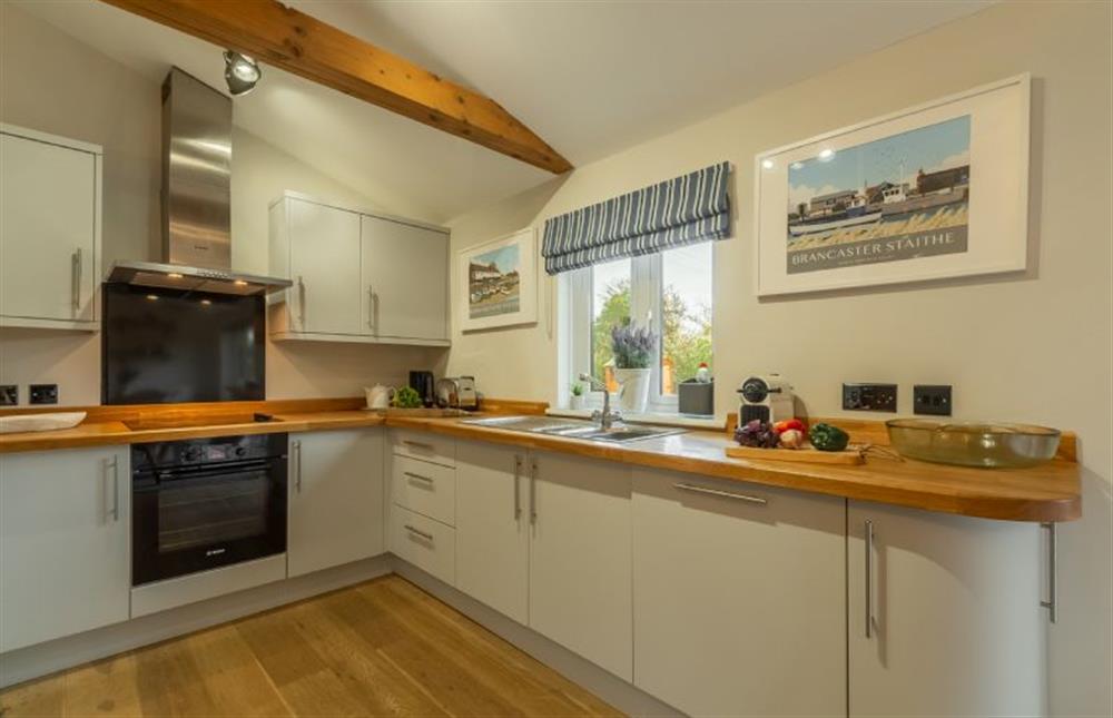 Ground floor: Modern well-equipped kitchen at Willow Lodge, Holme-next-the-Sea near Hunstanton