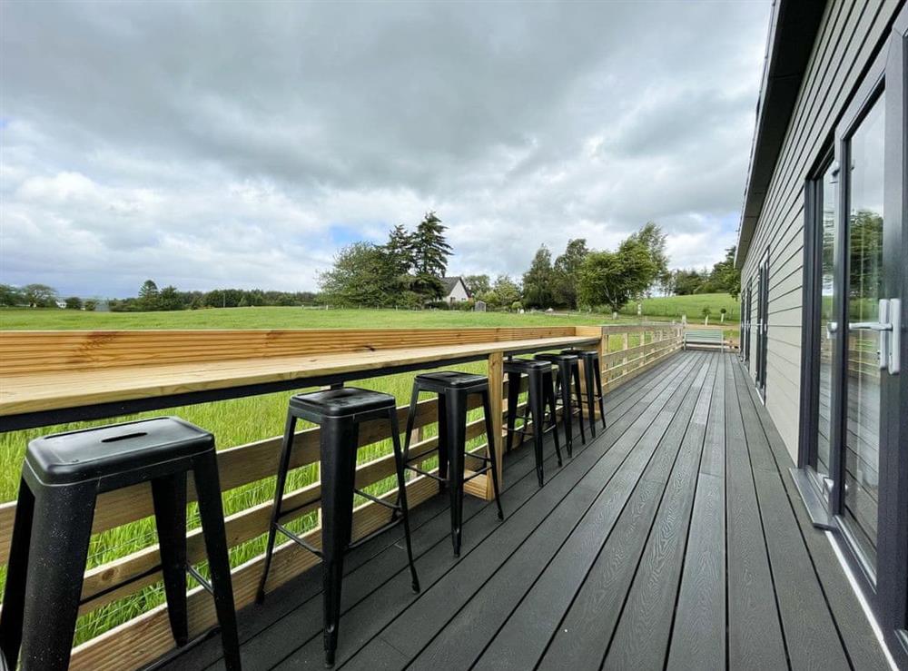Decking at Willow Lodge in Muir of Ord, Ross-Shire