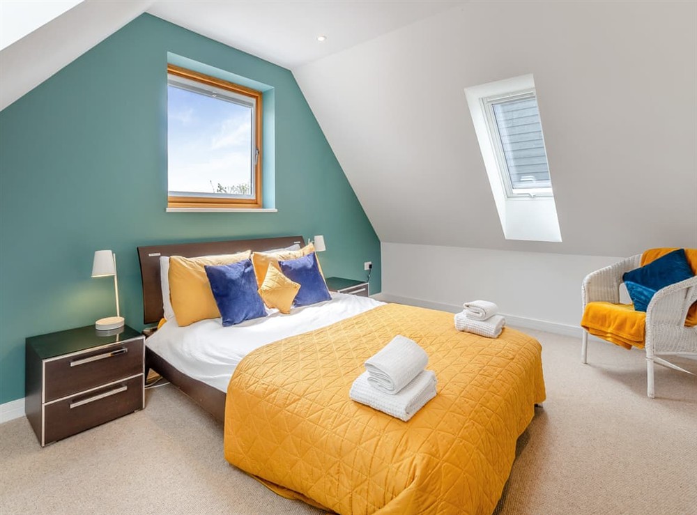 Double bedroom at Willow Loft in Bulmer, near Sudbury, Essex