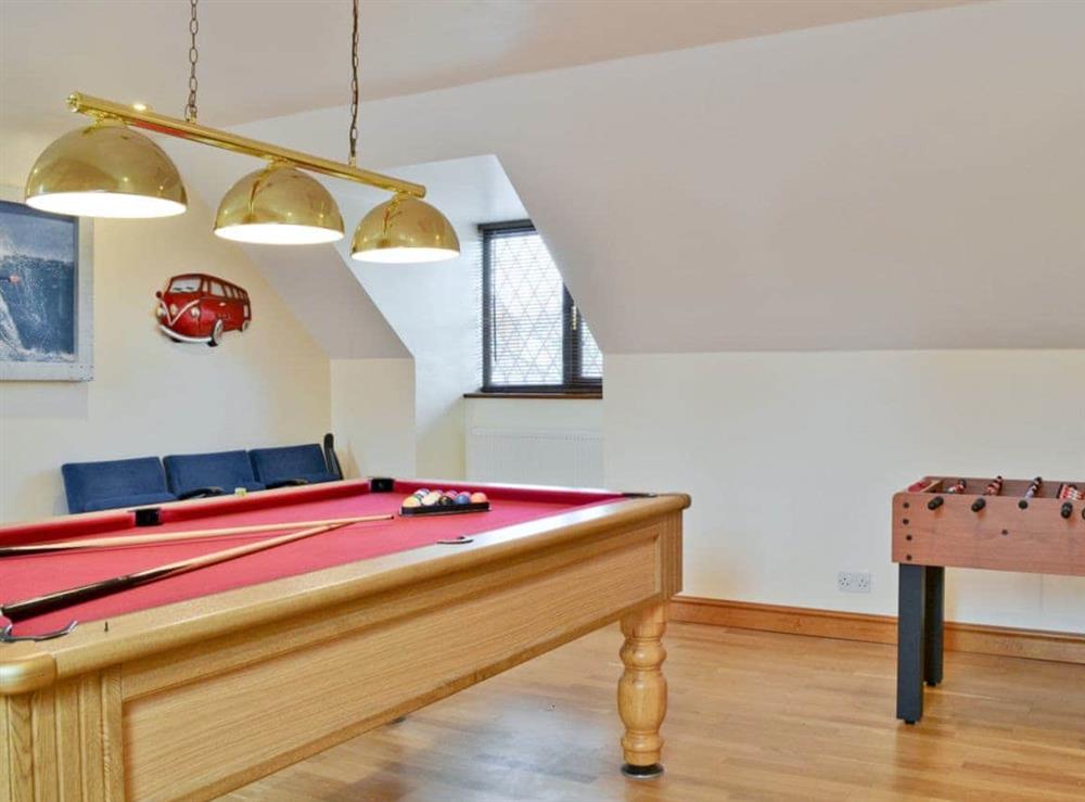Games room at Willow Pool House in Kessingland, near Lowestoft, Suffolk
