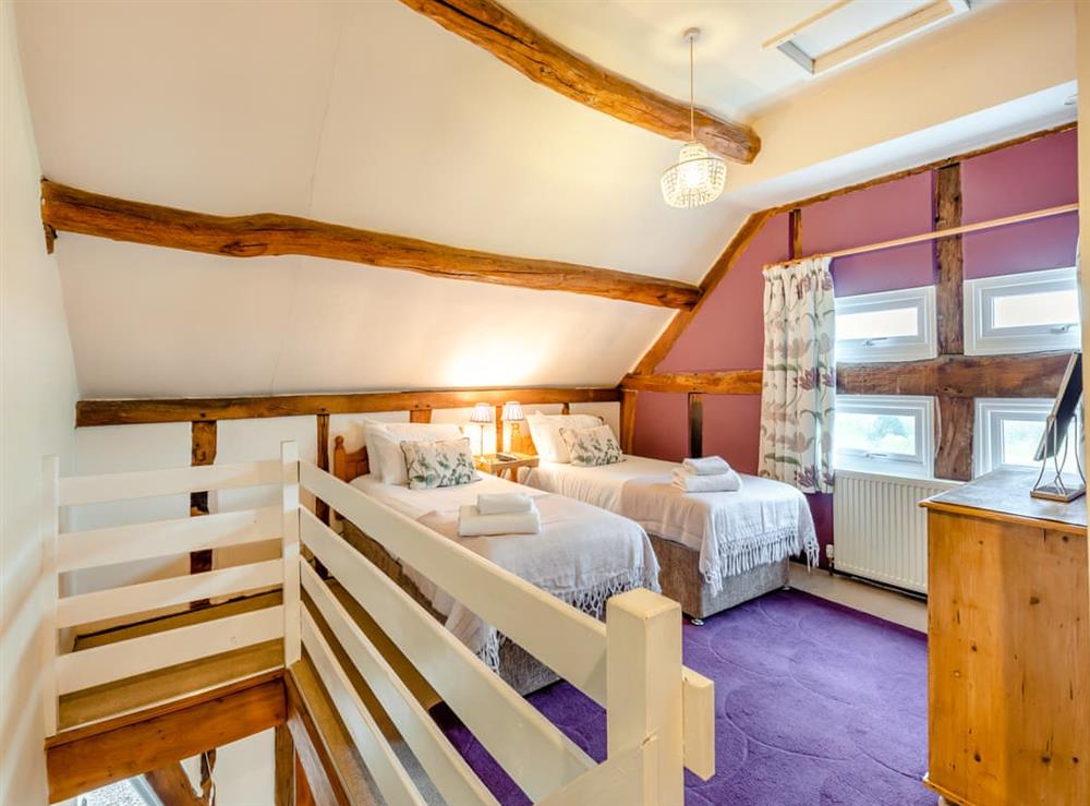 Twin bedroom at Willow in Ridgeway Cross, near Malvern, Herefordshire