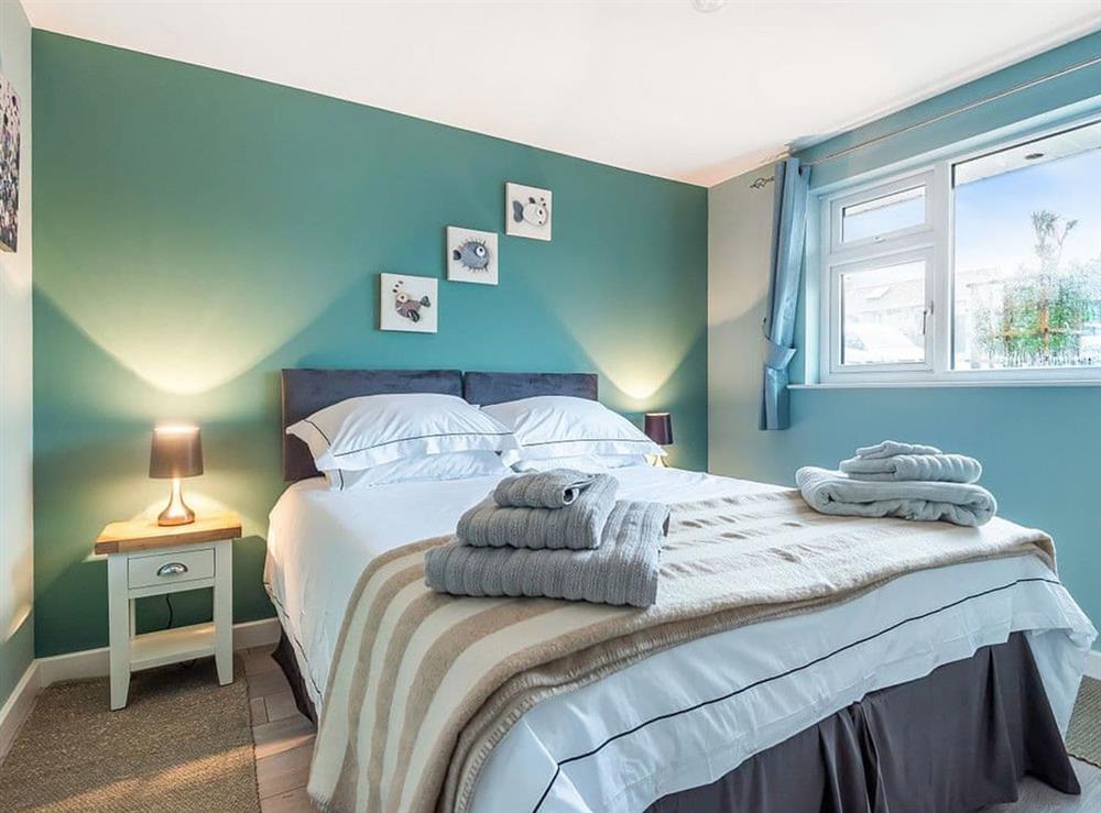 2nd Bedroom set up as a double room at Willow in St Mawes, Cornwall