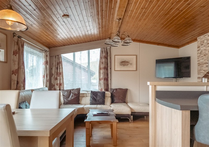 The living room at Willow, Swanage