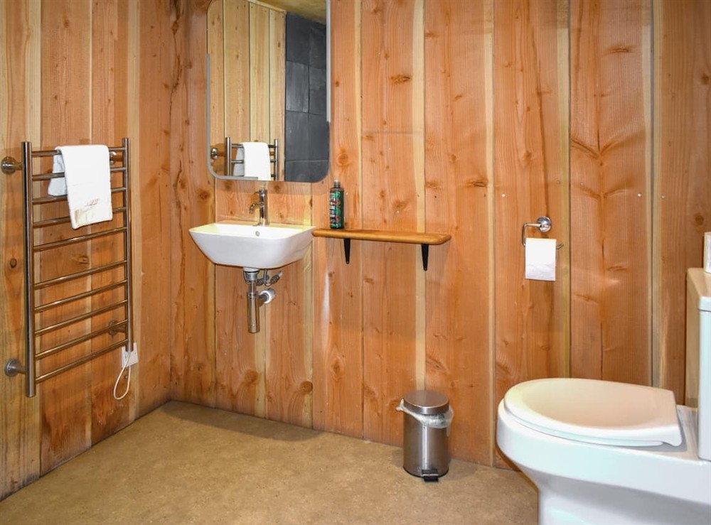 Bathroom at Willow Yurt in Beaminster, Dorset