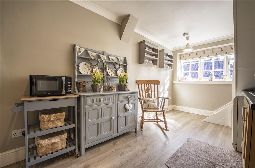 The back kitchen, with an abundance of Emma Bridgewater crockery  at Willowgarth House, Northallerton, North Yorkshire