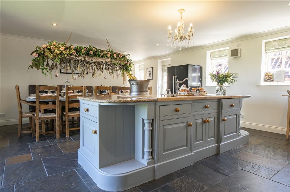The open-plan kitchen and dining area  at Willowgarth House, Northallerton, North Yorkshire