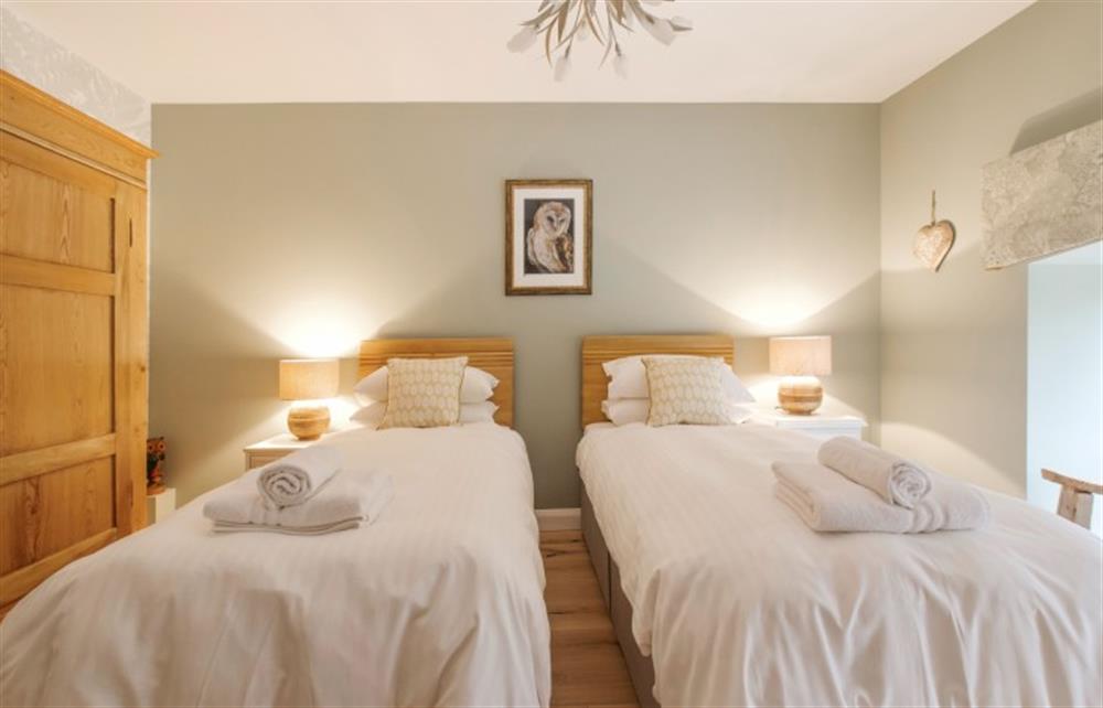 Bedroom 3 TWIN beds at Willowplatt Barn in Aveton Gifford