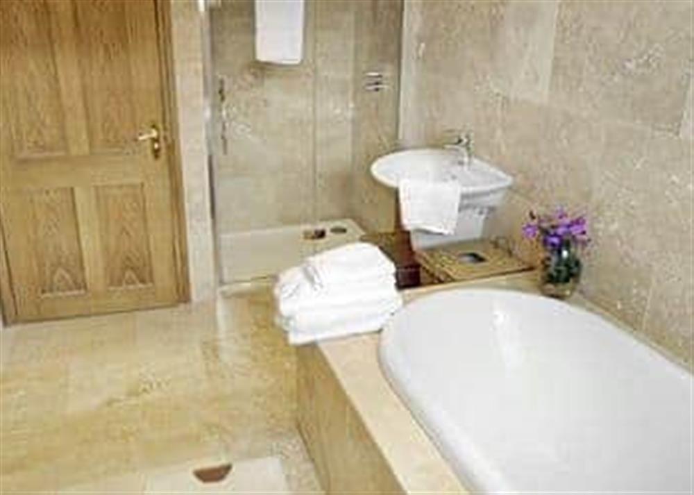 Bathroom at Willows Cottage in Red Row, near Alnwick, Northumberland
