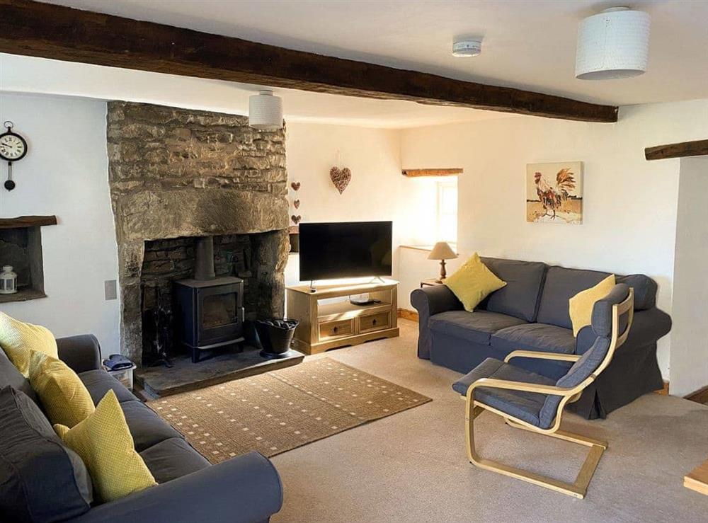 Living area at Wilsey House in Sedbergh, near Dent, Central and Southern Cumbria, England