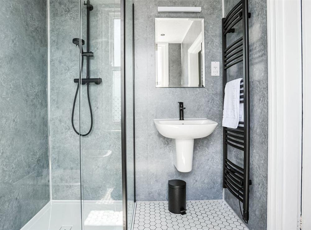 Shower room at Wilson Apartment in Cheltenham, Gloucestershire