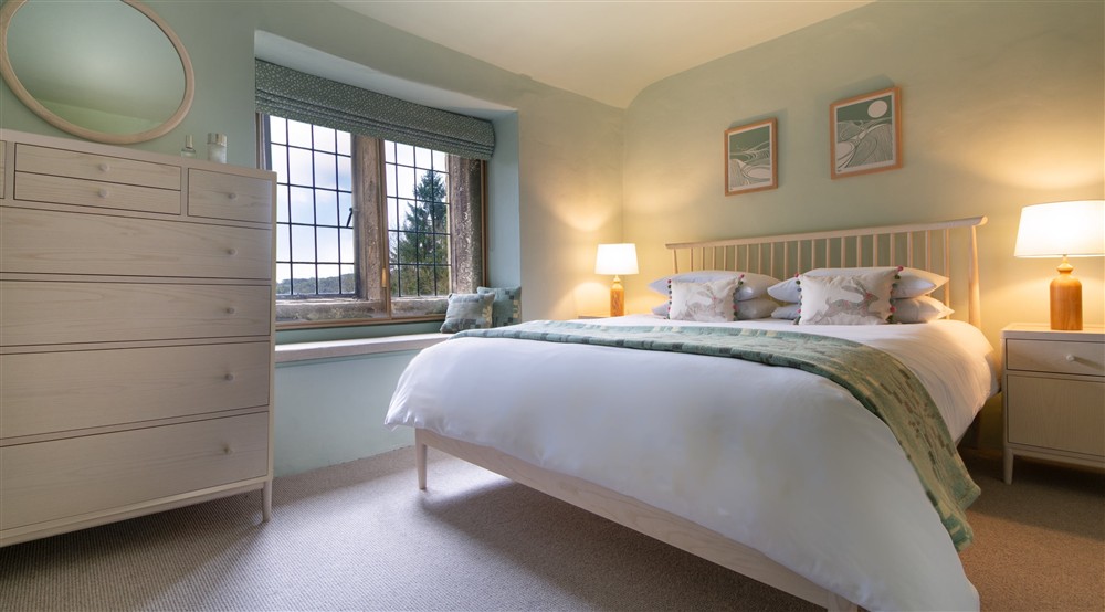 The double bedroom at Wilson Farmhouse in Hope Valley, Derbyshire