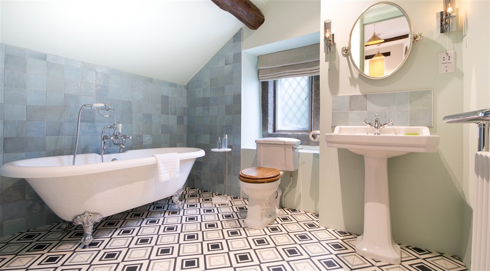 The first bathroom at Wilson Farmhouse in Hope Valley, Derbyshire