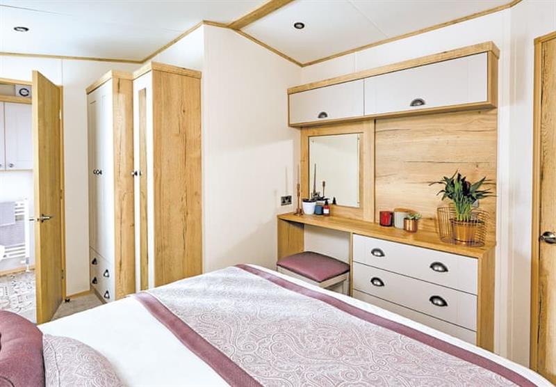 En suite bedroom in the Ambleside at Wilson House Holiday Park in Garstang, Lancashire