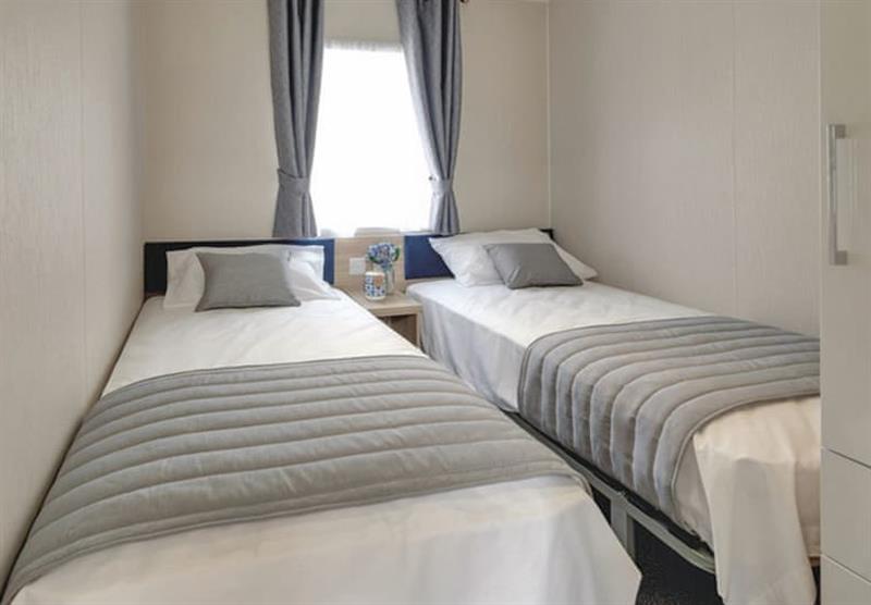 Twin bedroom in the Linear 4 at Wilson House Holiday Park in Garstang, Lancashire
