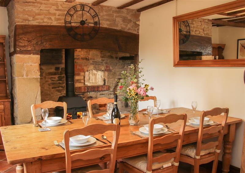 This is the dining room at Wilstone Cottage, Cardington near Church Stretton