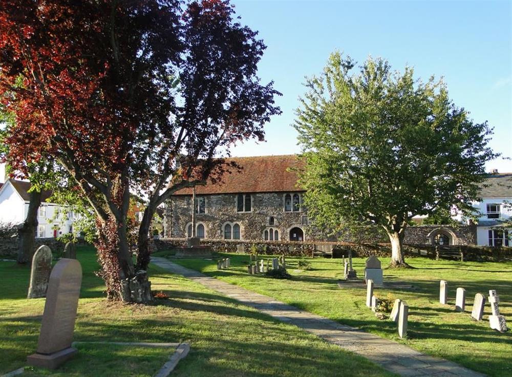 Church yard at Winchelsea Cottage, Winchelsea, Sussex