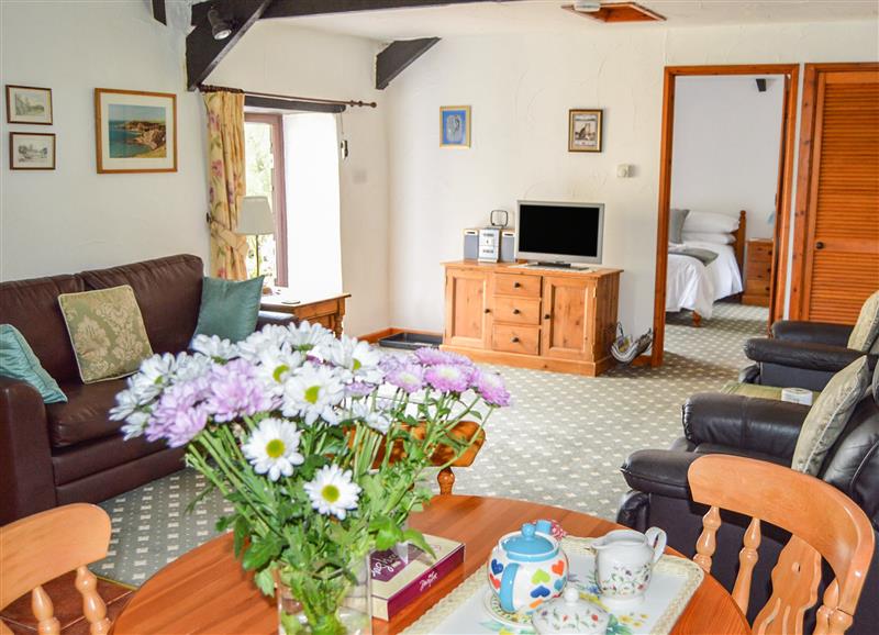The living room at Windbury Cottage, Hartland