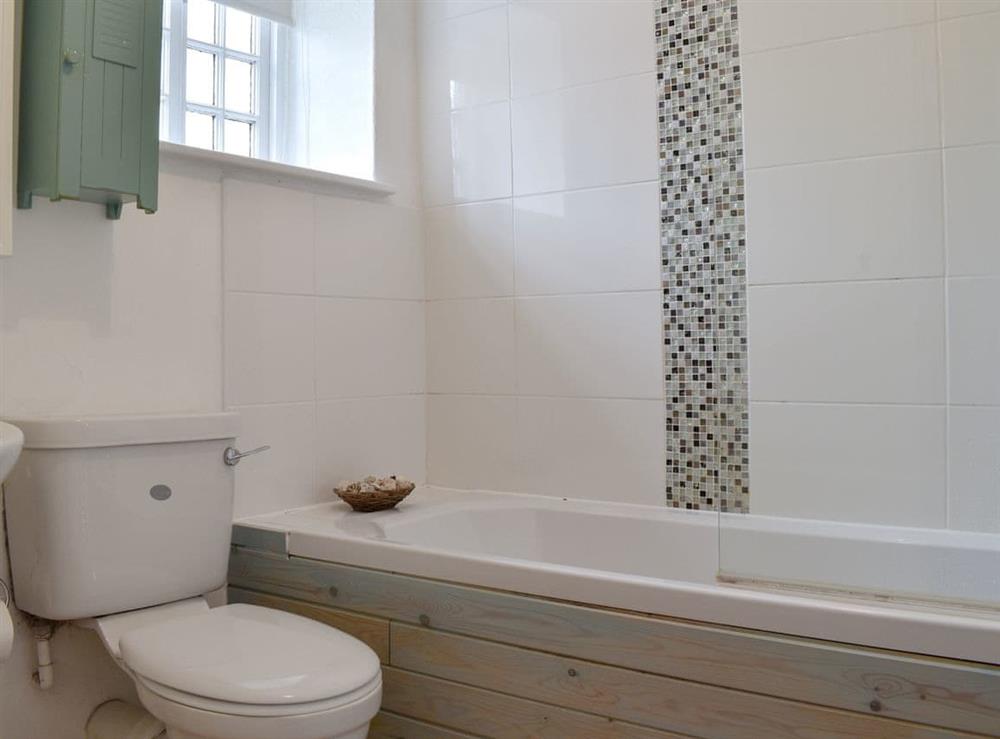 Bathroom at Windjammer Cottage in Swanage, Dorset