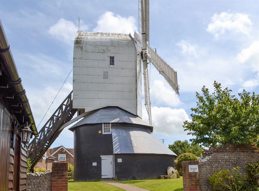 Lovely view of the historic windmill next door at Windmill Barn in Windmill Hill, near Hailsham, East Sussex