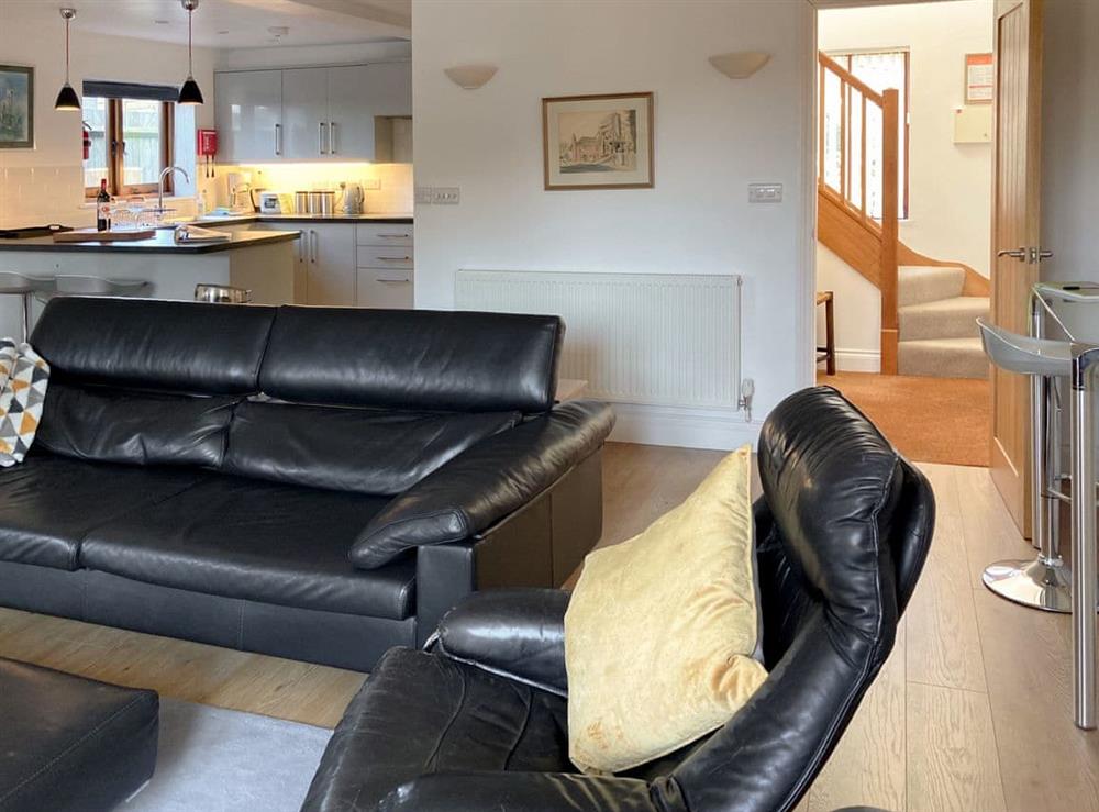 Open plan living space at Windmill Barn in Windmill Hill, near Hailsham, East Sussex