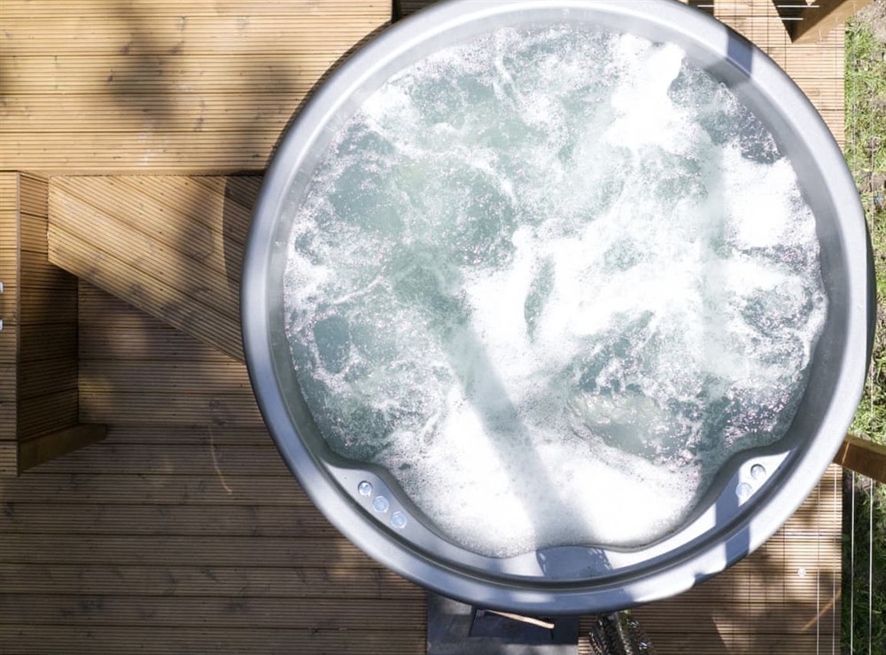 Hot tub at Windrush Lodge in Tunbridge Wells, Kent
