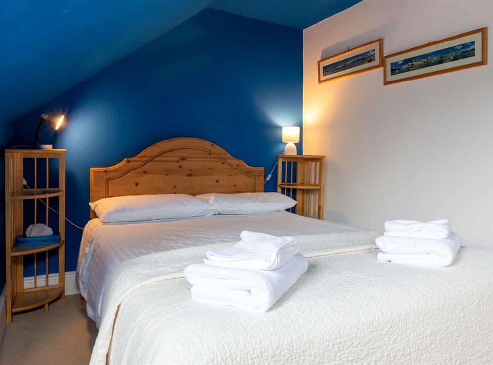 Comfortable double bedroom at Windward House in Salcombe, Devon