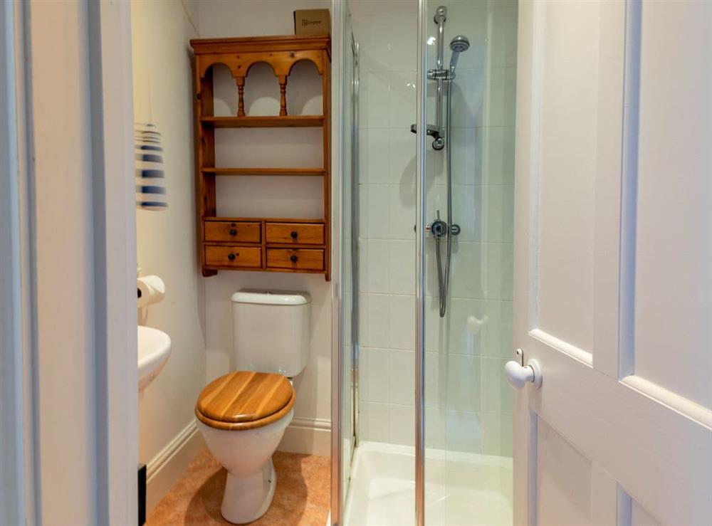 Shower room at Windward House in Salcombe, Devon