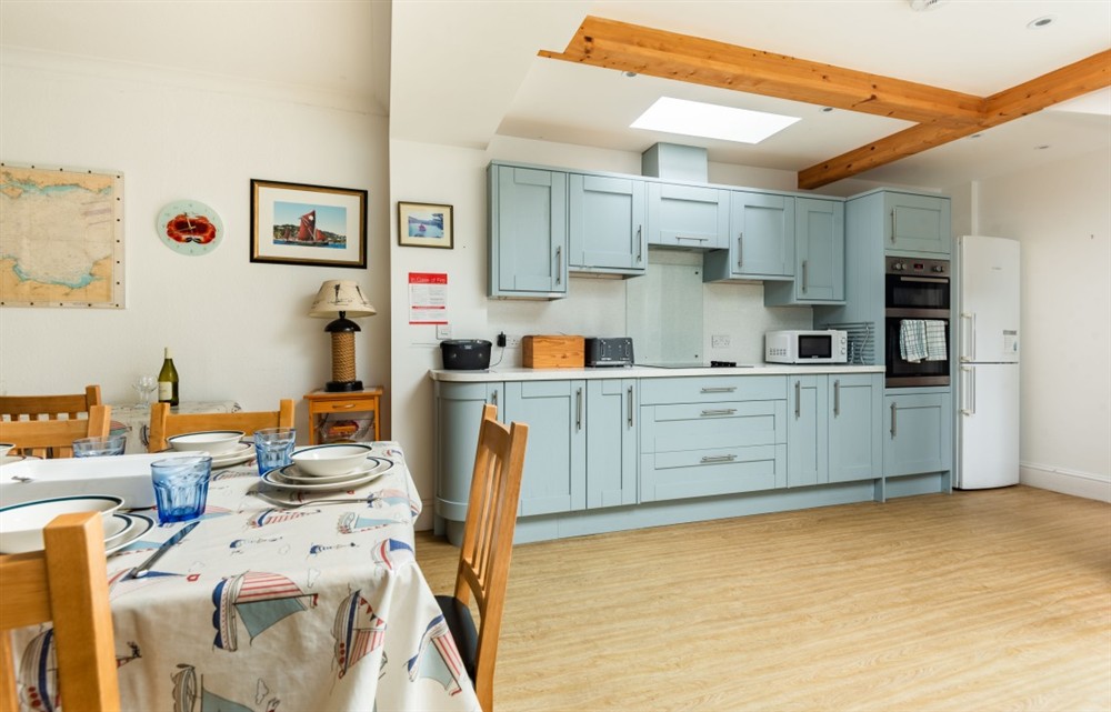 Kitchen at Windward House in Salcombe