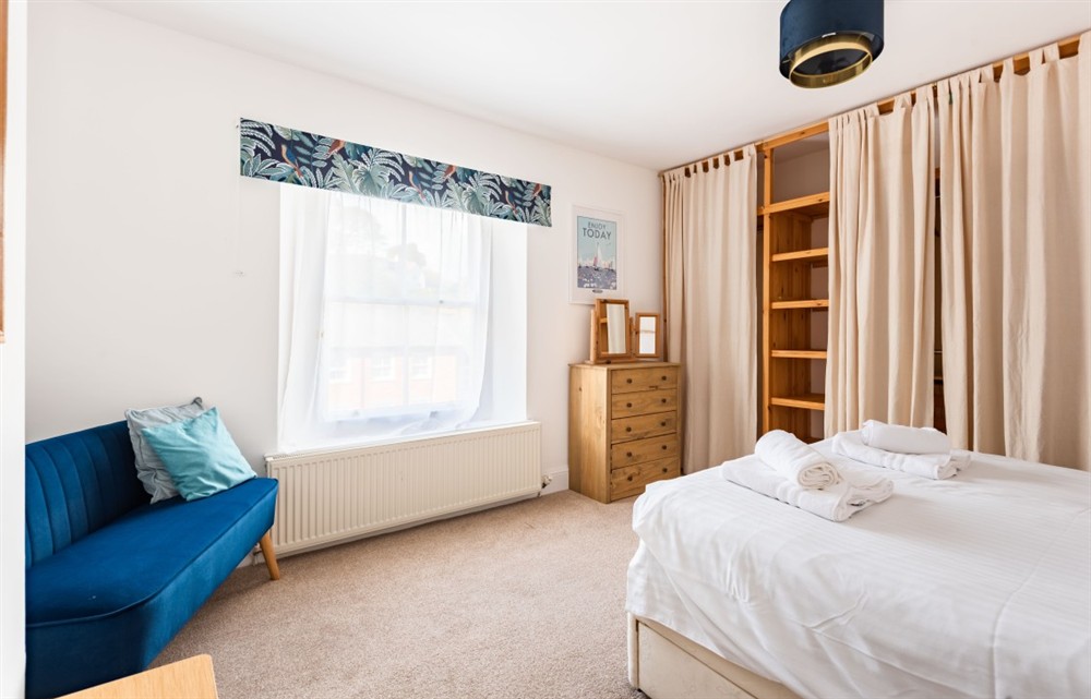 One of the 4 bedrooms at Windward House in Salcombe