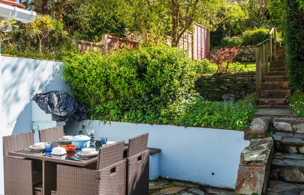 Outside at Windward House in Salcombe