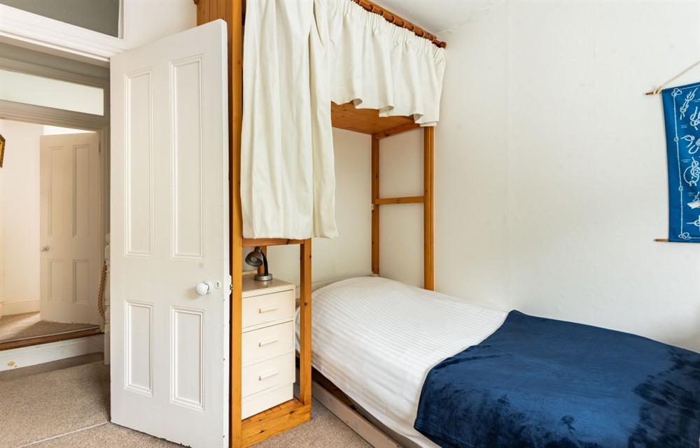 This is a bedroom at Windward House in Salcombe
