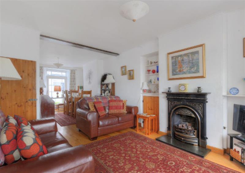 The living room at Windwhistle, Lyme Regis