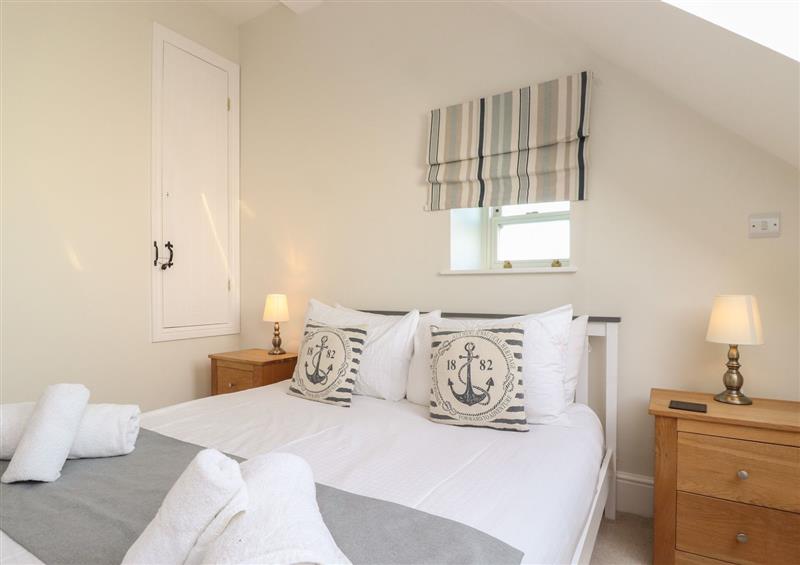 One of the bedrooms at Windy Edge Farmhouse, Bamburgh