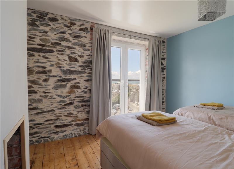 One of the bedrooms at Windycroft, Barmouth