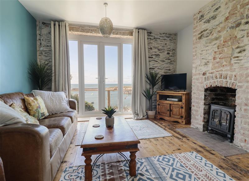 This is the living room at Windycroft, Barmouth