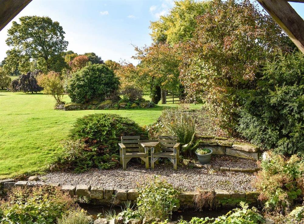 Garden at Winebeck Farm Studio in Addingham, near Ilkley, West Yorkshire