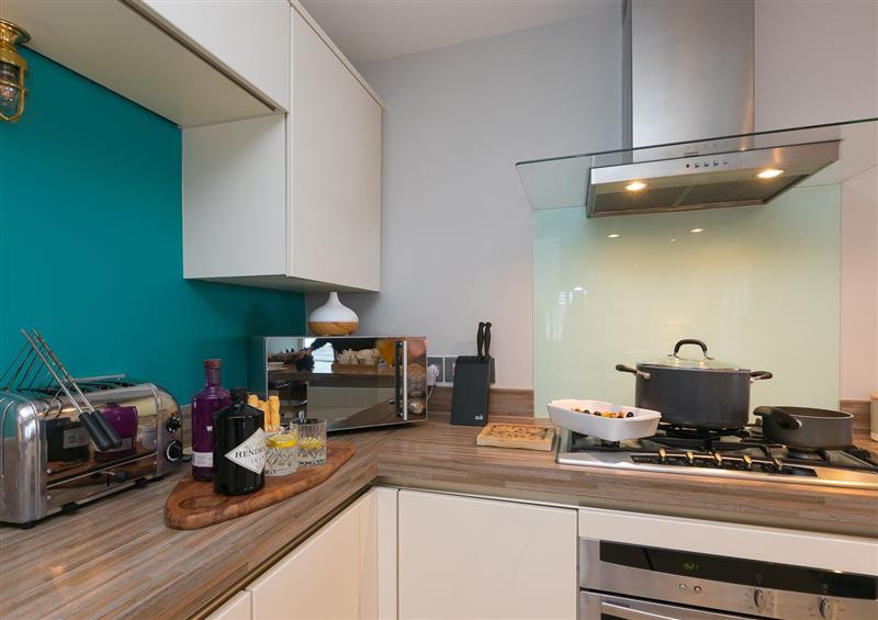 This is the kitchen at Wingspan, Carbis Bay