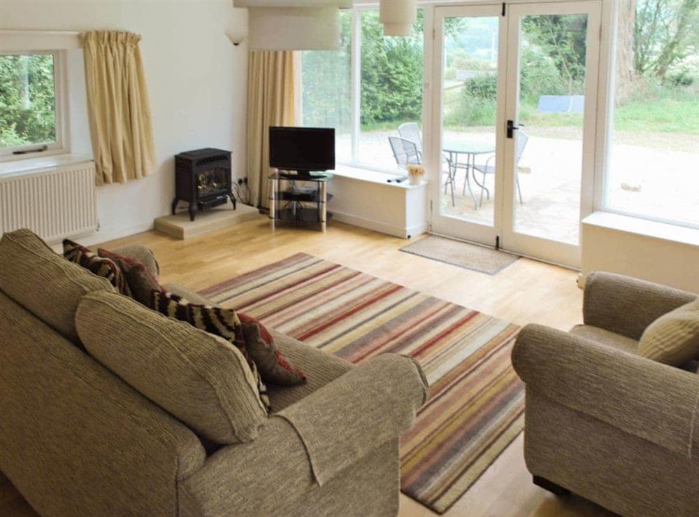 Open plan living/dining room/kitchen at Winhill Cottage in Bamford, South Yorkshire