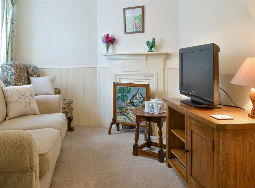 Characterful living room at Winscott Cottage in Holsworthy, near Bude, Devon