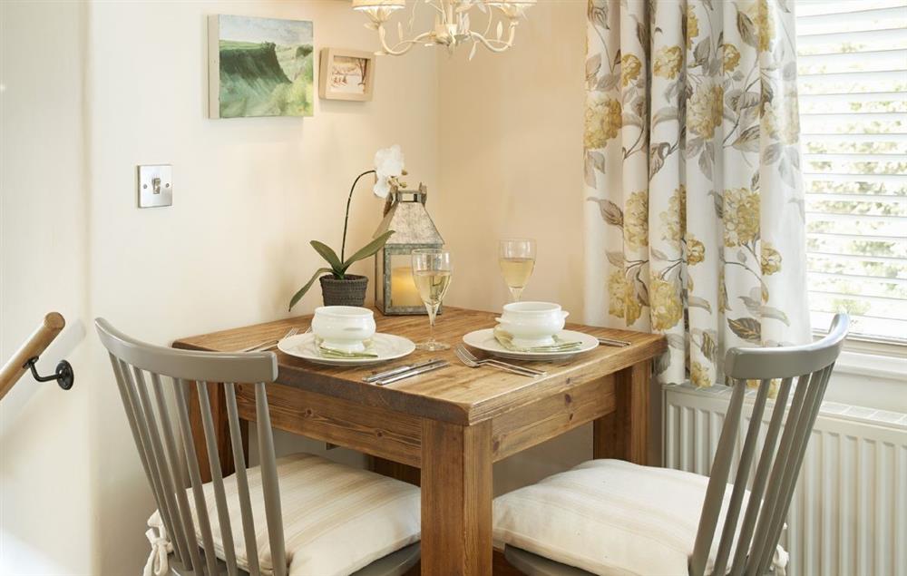 Perfect dining for two in this classic cottage style room at Winsmore Cottage, Over Haddon
