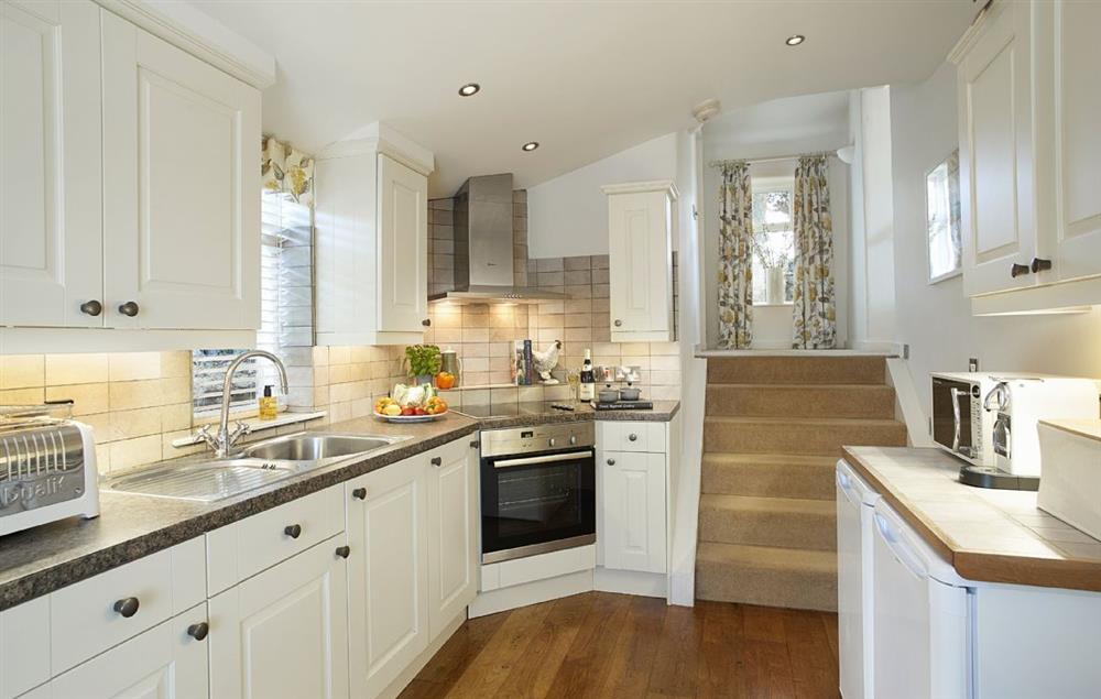 The stylish and well equipped kitchen at Winsmore Cottage, Over Haddon